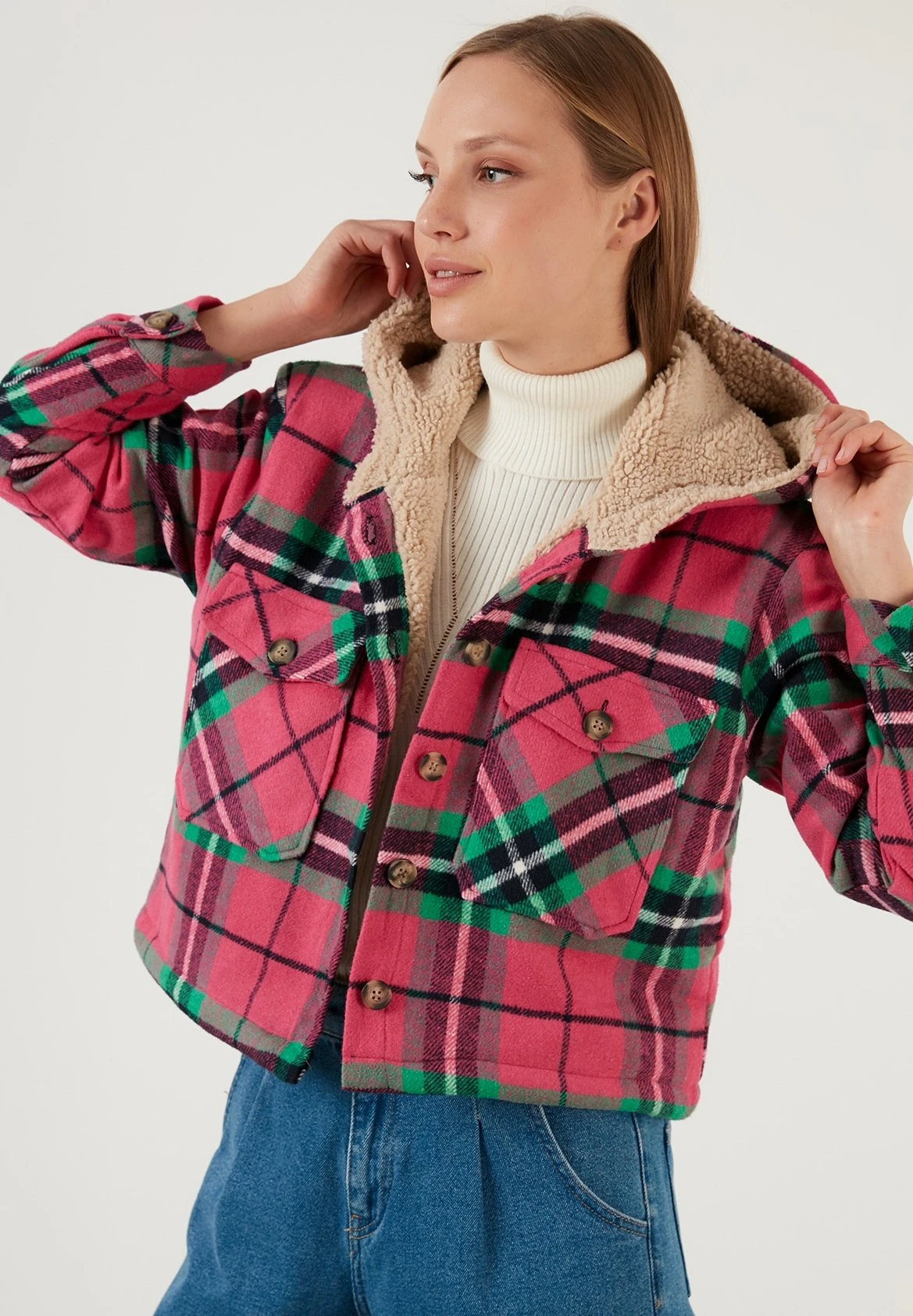 LELA Regular Fit - Jas - Fuchsia - Afbeelding 4