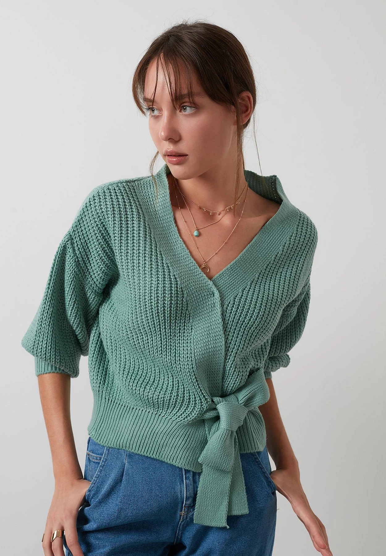LELA Regular Fit - Trui - Sea Green
