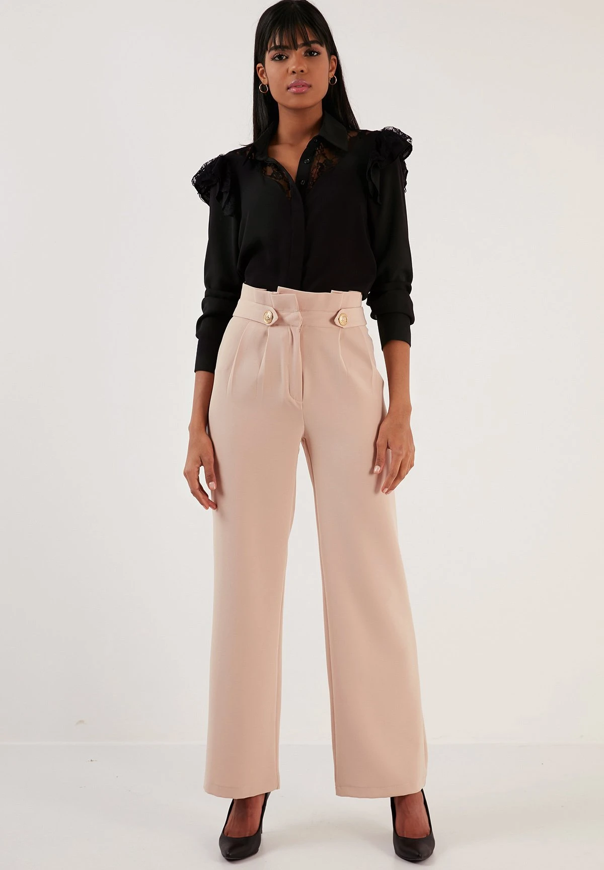 LELA Regular Fit - Broek - Mink
