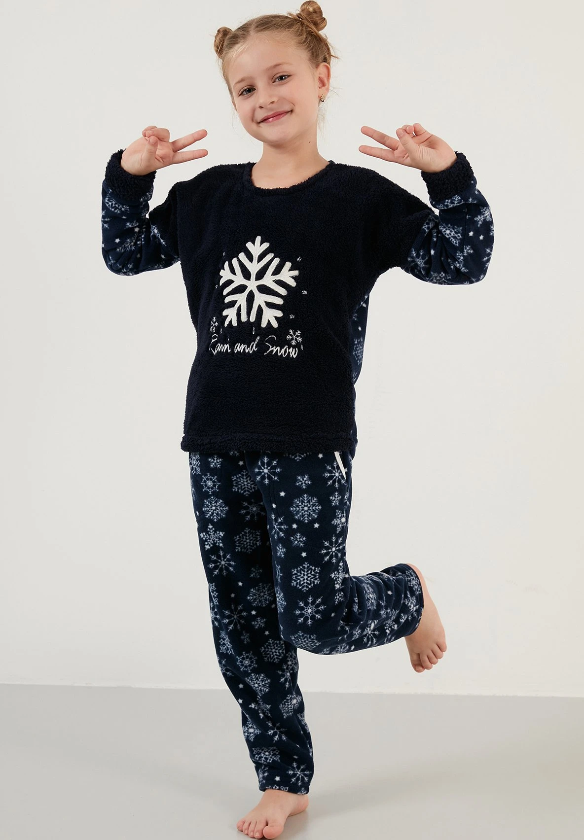 LELA Regular Fit Set - Pyjama - Dark Blue - Afbeelding 7