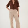 LELA Regular Fit - Broek - Light Brown