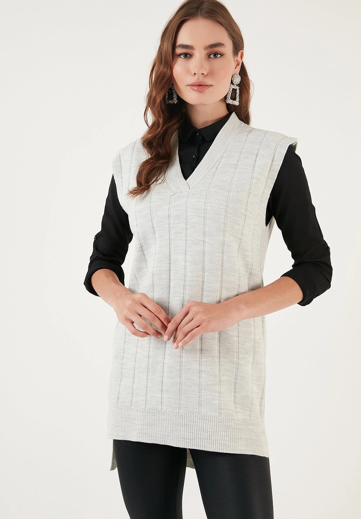 LELA Regular Fit - T-Shirt Basic - Snow Grey - Afbeelding 5