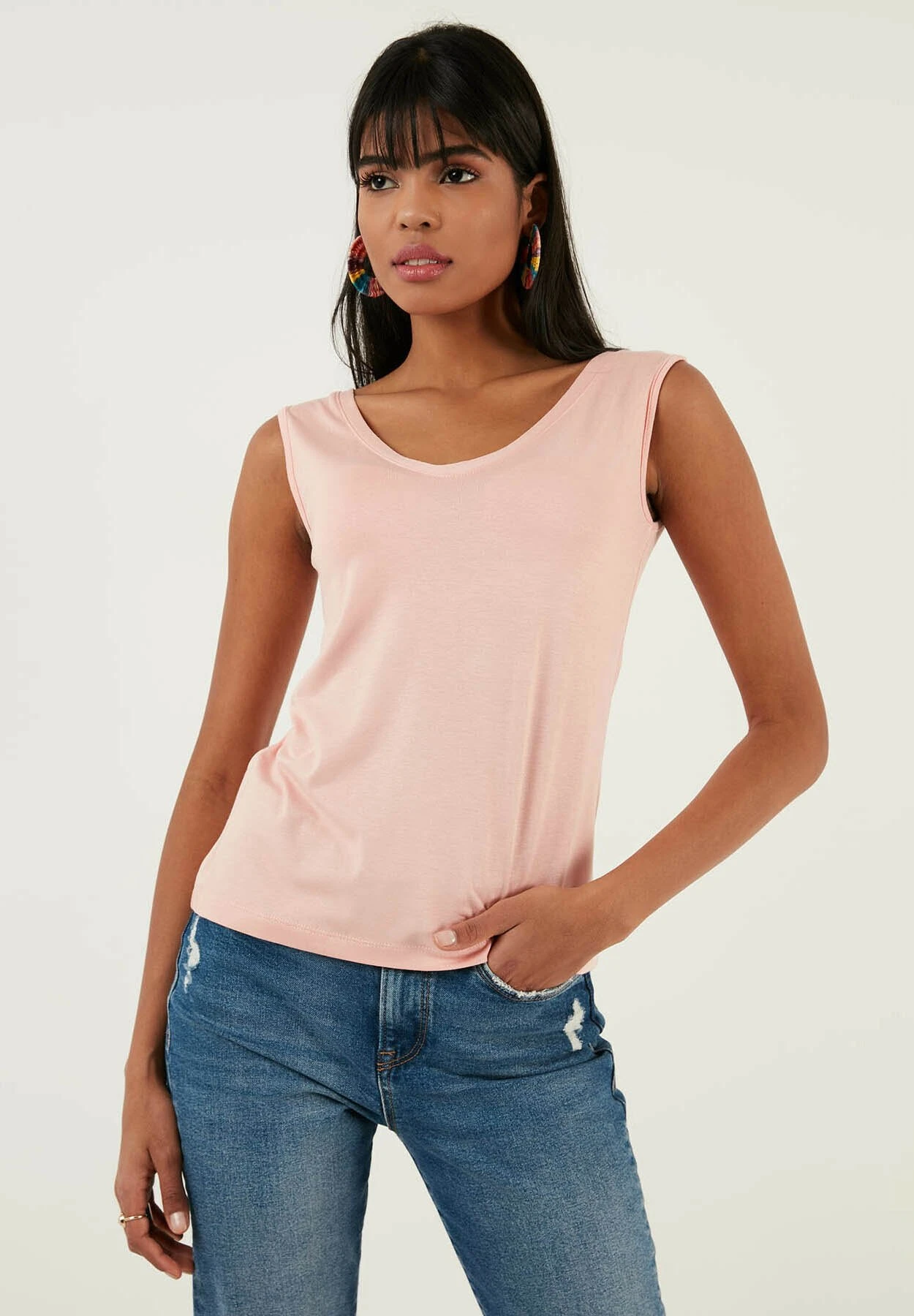 LELA Regular Fit - Top - Powder Pink