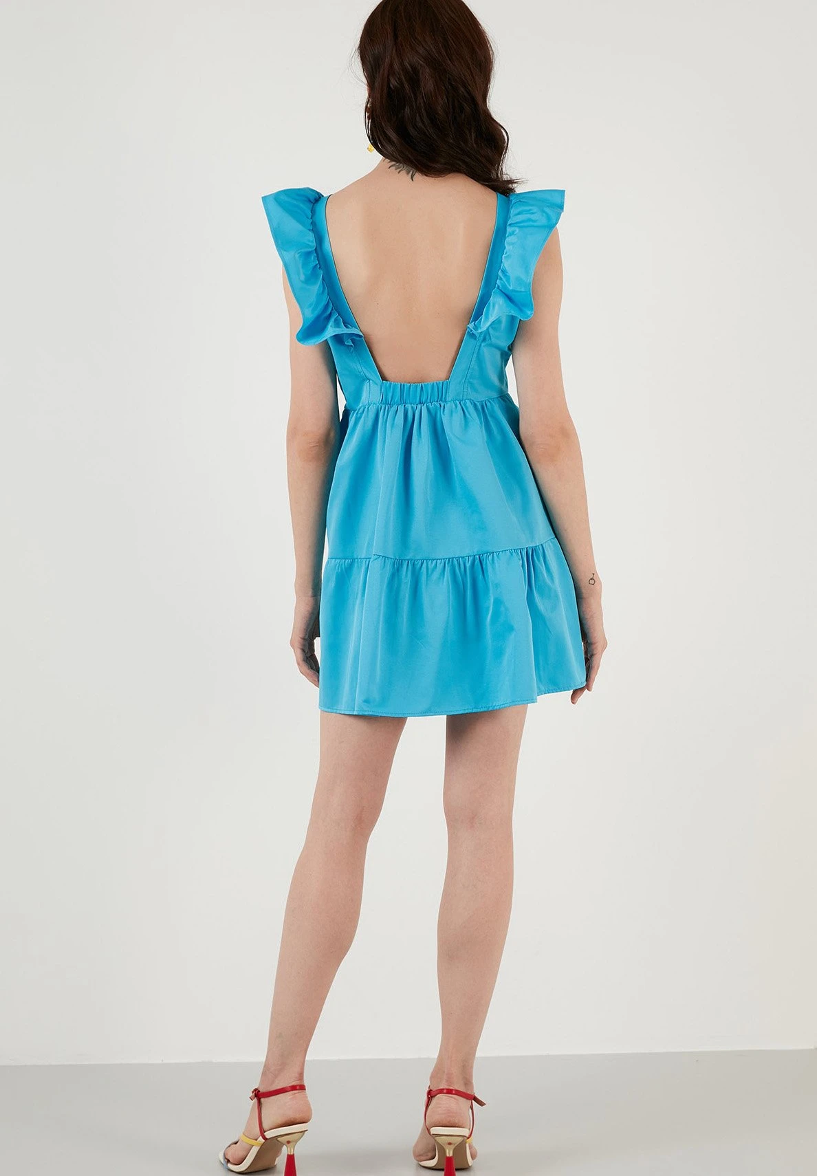 LELA Regular Fit - Jurk - Turquoise - Afbeelding 3