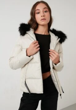 LELA Regular Fit - Winterjas - Stone Colored