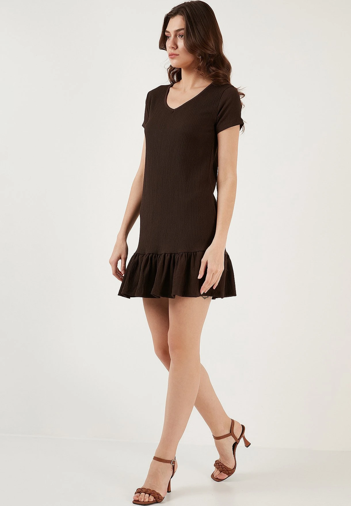 LELA Regular Fit - Jurk - Brown - Afbeelding 4