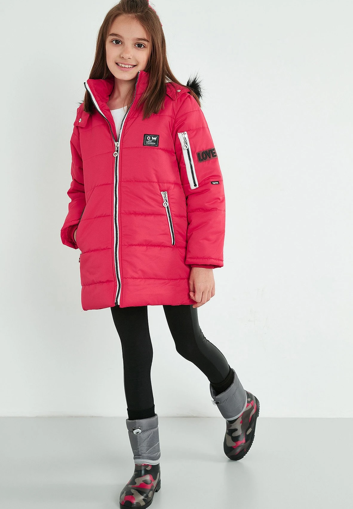 LELA Regular Fit - Winterjas - Pink