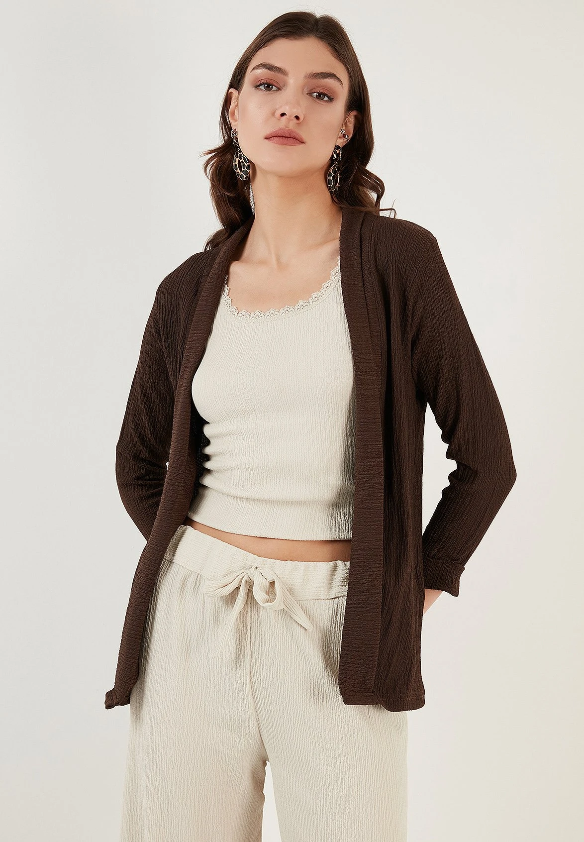 LELA Regular Fit - Vest - Brown - Afbeelding 5