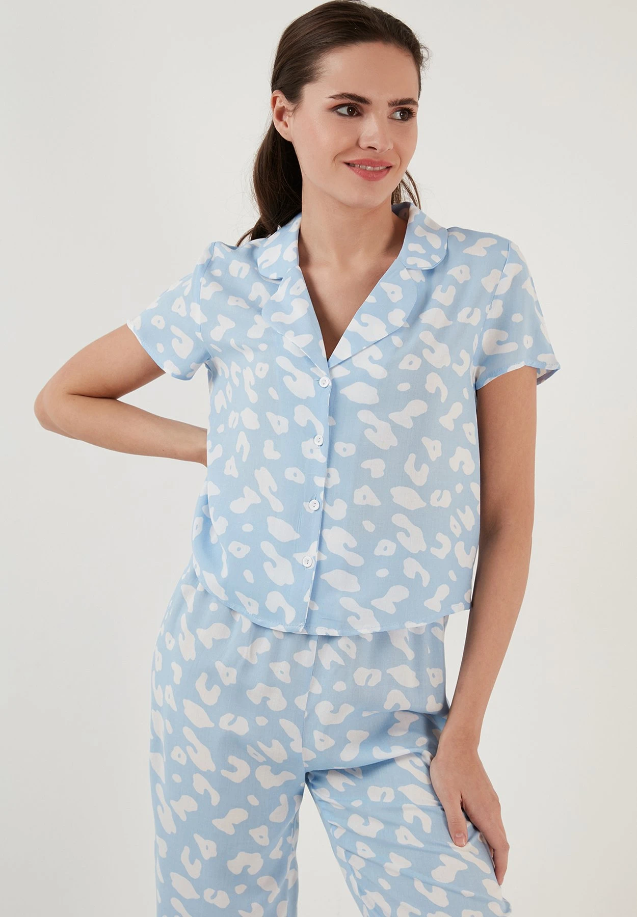 LELA Regular Fit Set - Pyjamabroek - Blue - Afbeelding 4