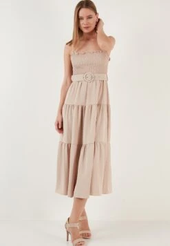 LELA Regular Fit - Jurk - Stone