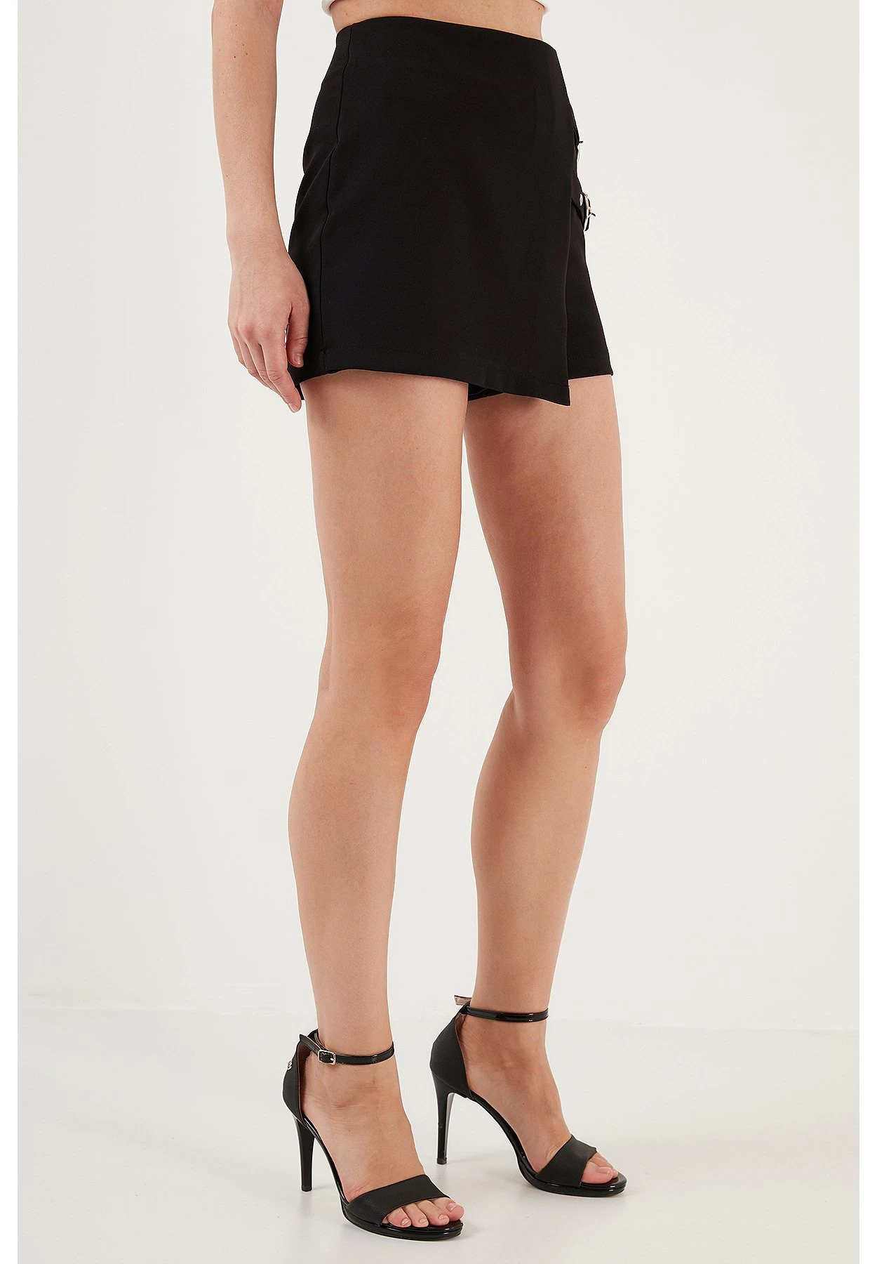 LELA Regular Fit - Wikkelrok - Black - Afbeelding 3