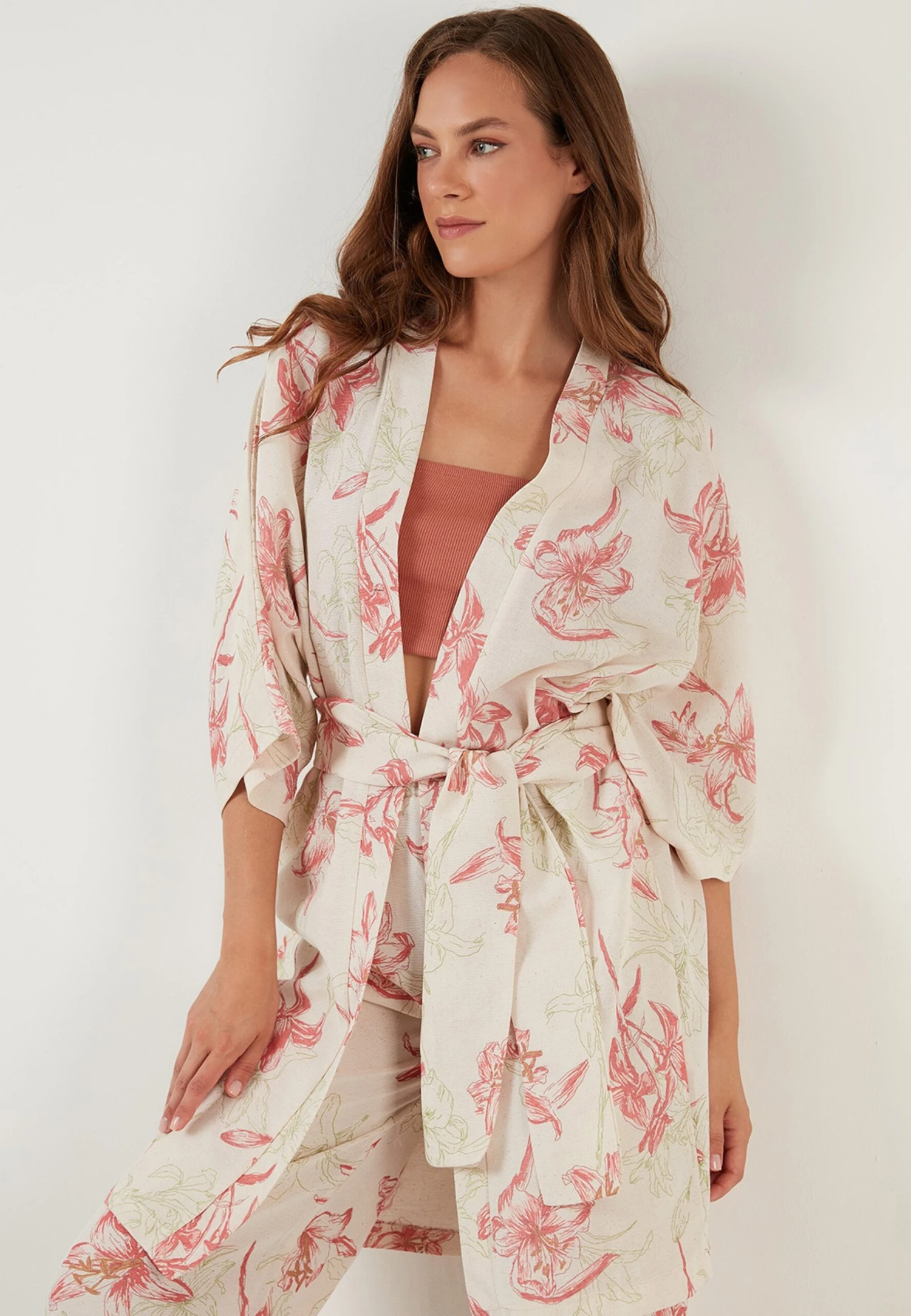 LELA Two Piece Set - Regular Fit - Vest - Salmon - Afbeelding 4