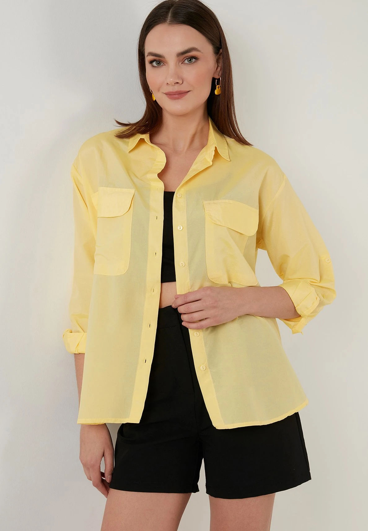 LELA Loose Fit - Overhemdblouse - Yellow