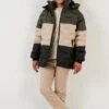 LELA Regular Fit - Winterjas - D.Khaki/Stone/Black