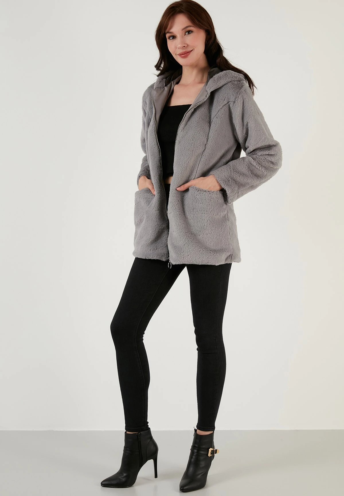 LELA Regular Fit - Winterjas - Grey - Afbeelding 4