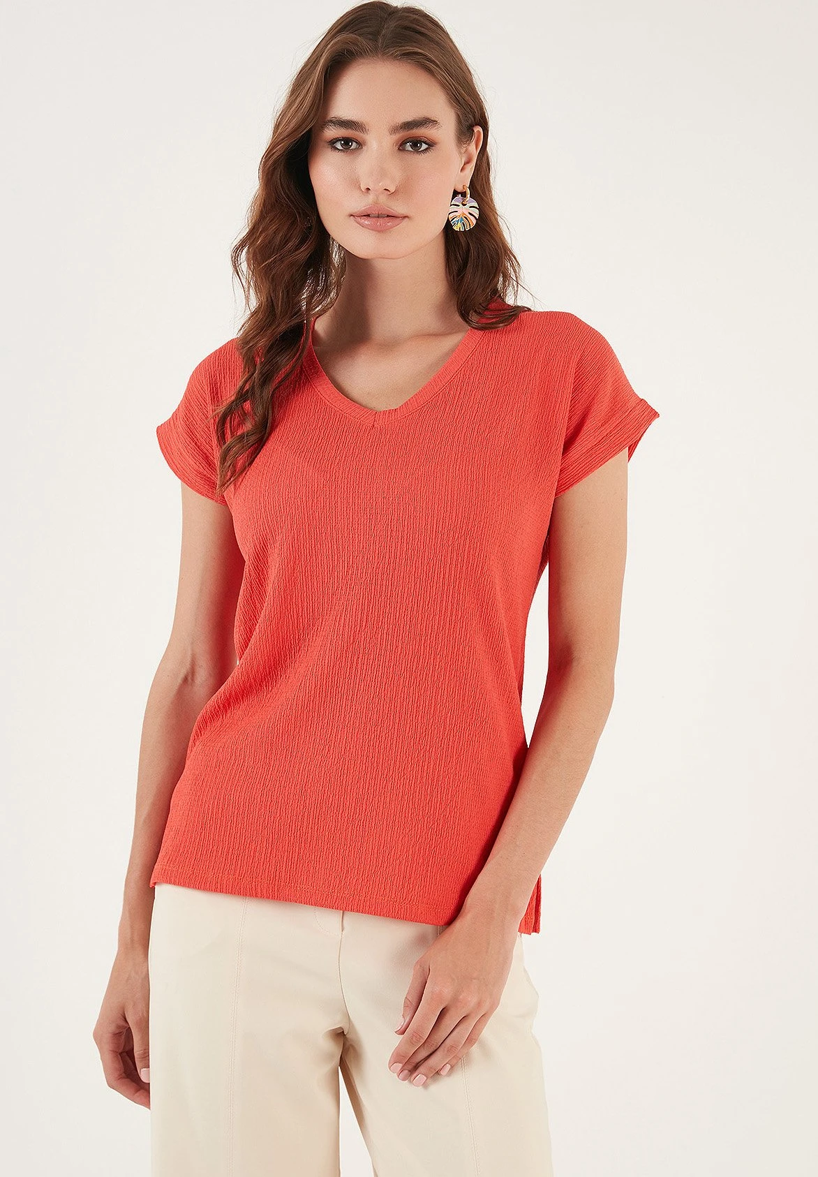 LELA Regular Fit - Blouse - Coral - Afbeelding 4