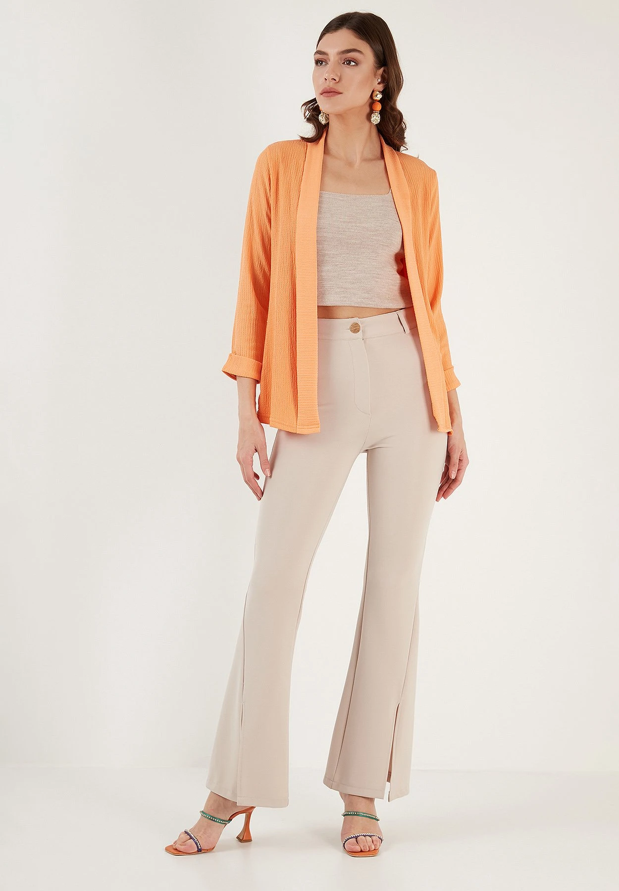 LELA Regular Fit - Vest - Light Orange - Afbeelding 2