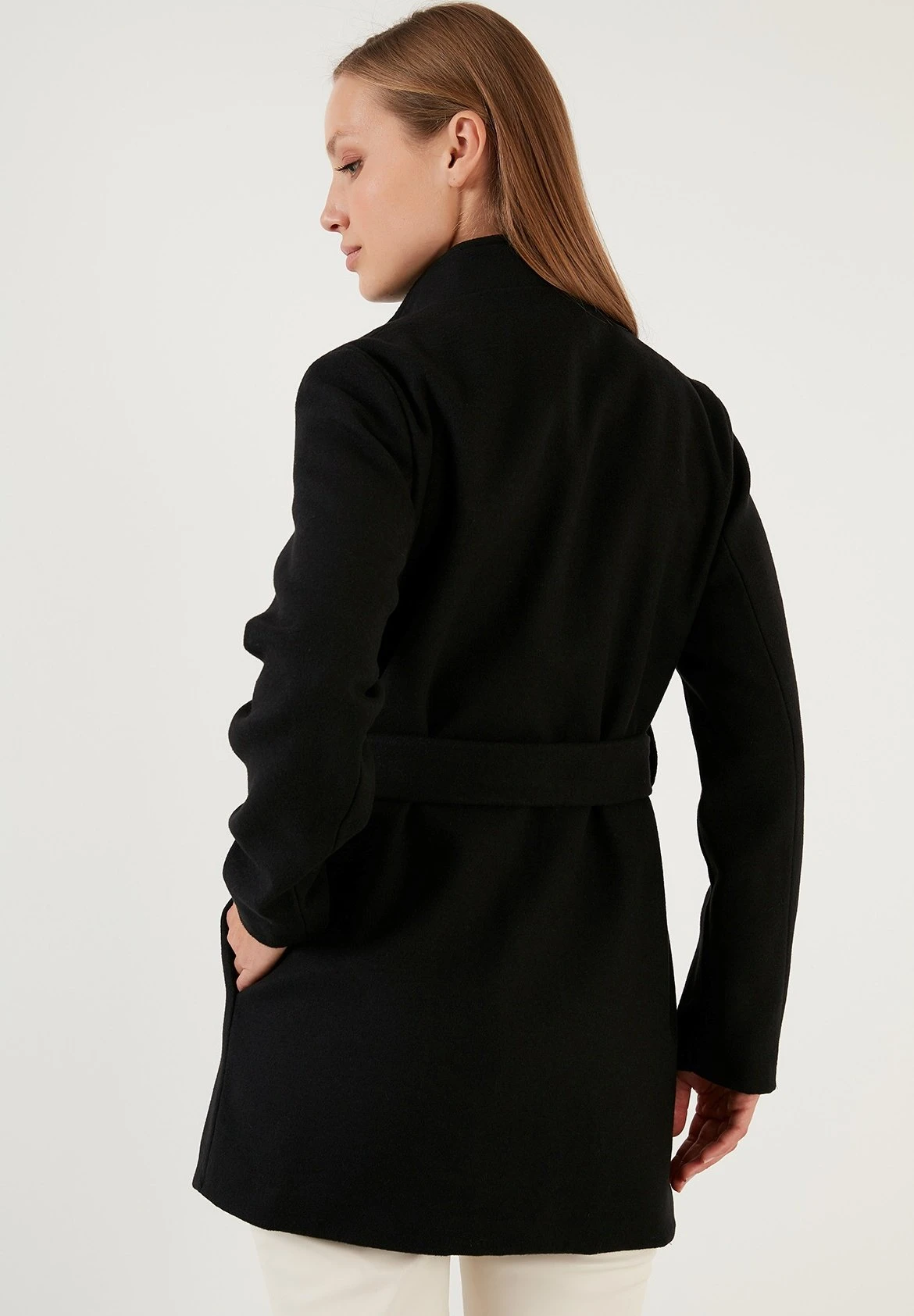 LELA Regular Fit - Halflange Jas - Black - Afbeelding 3