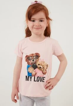 LELA Regular Fit - T-Shirt Print - Salmon Color