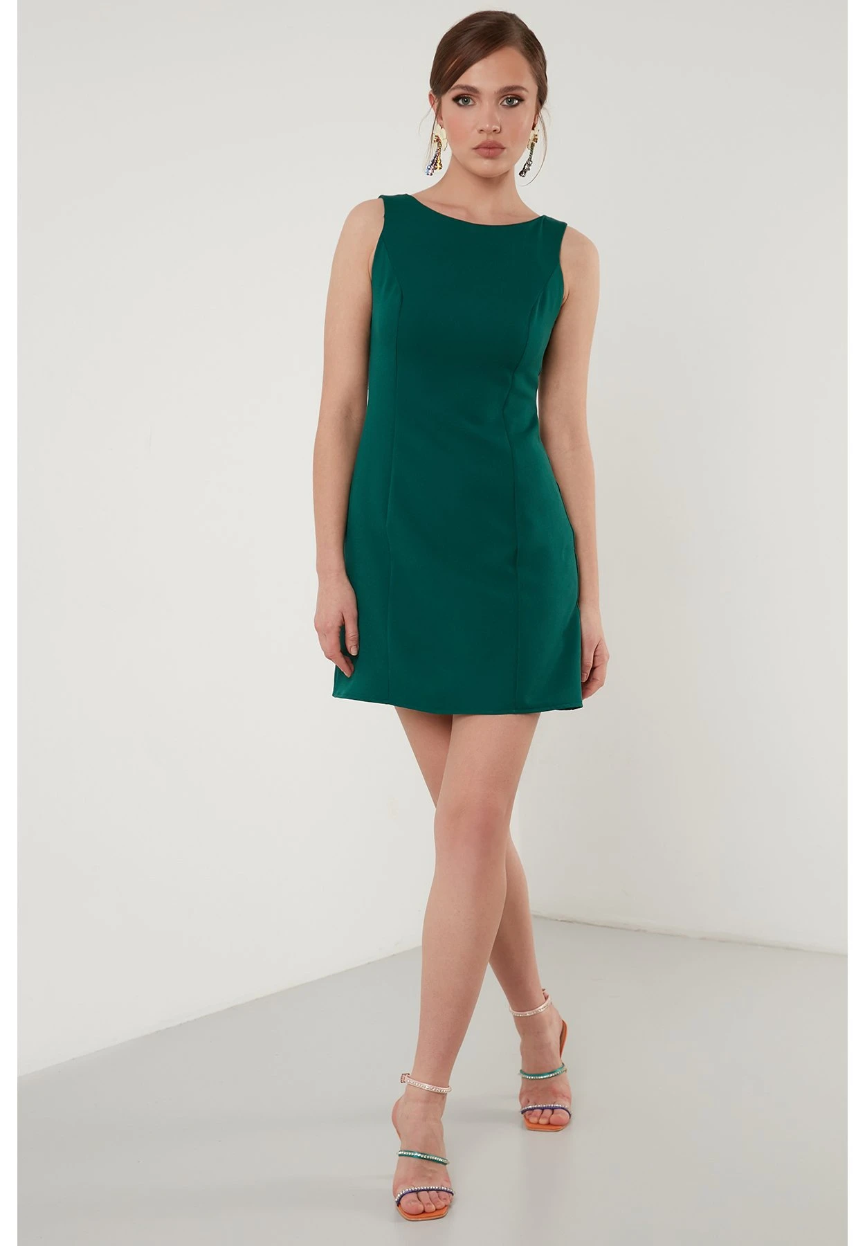 LELA Slim Fit - Etui-Jurk - Emerald Green - Afbeelding 2