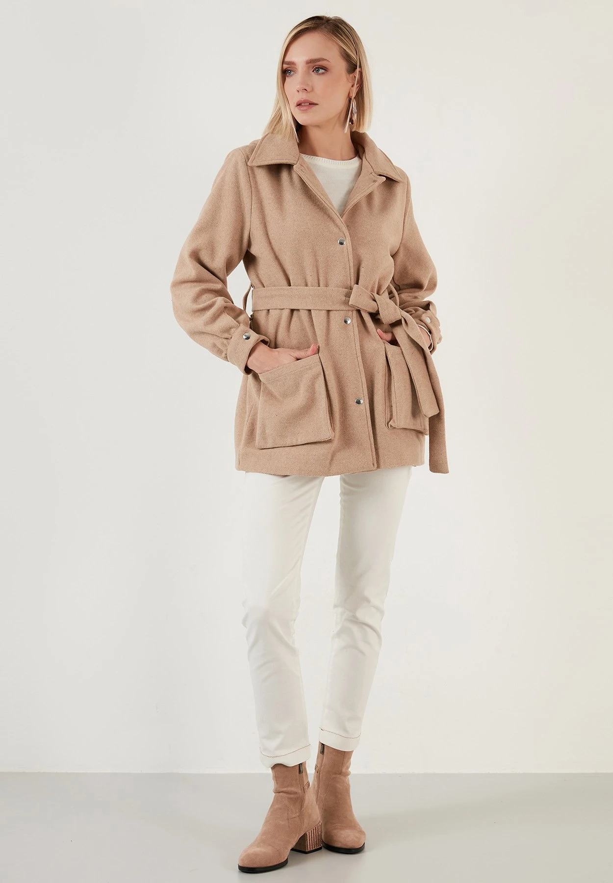 LELA Regular Fit - Trenchcoat - Light Brown - Afbeelding 2