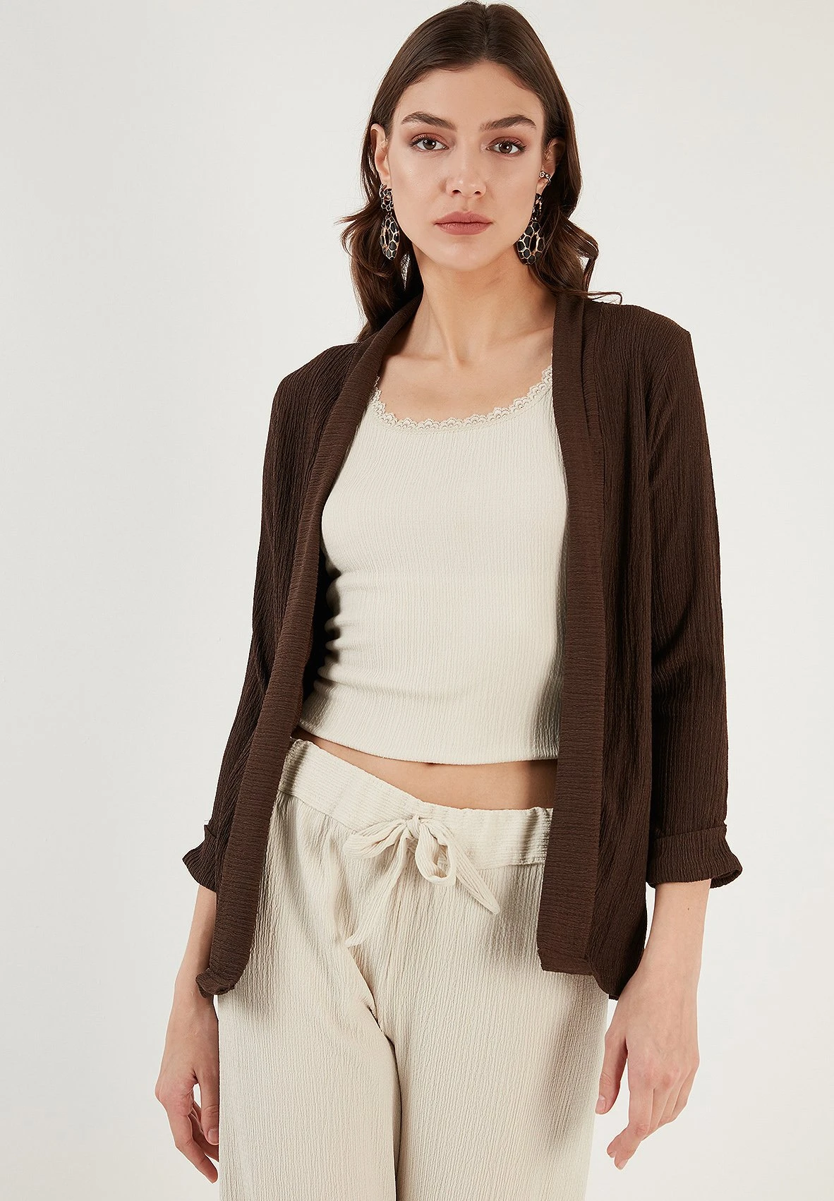 LELA Regular Fit - Vest - Brown - Afbeelding 4