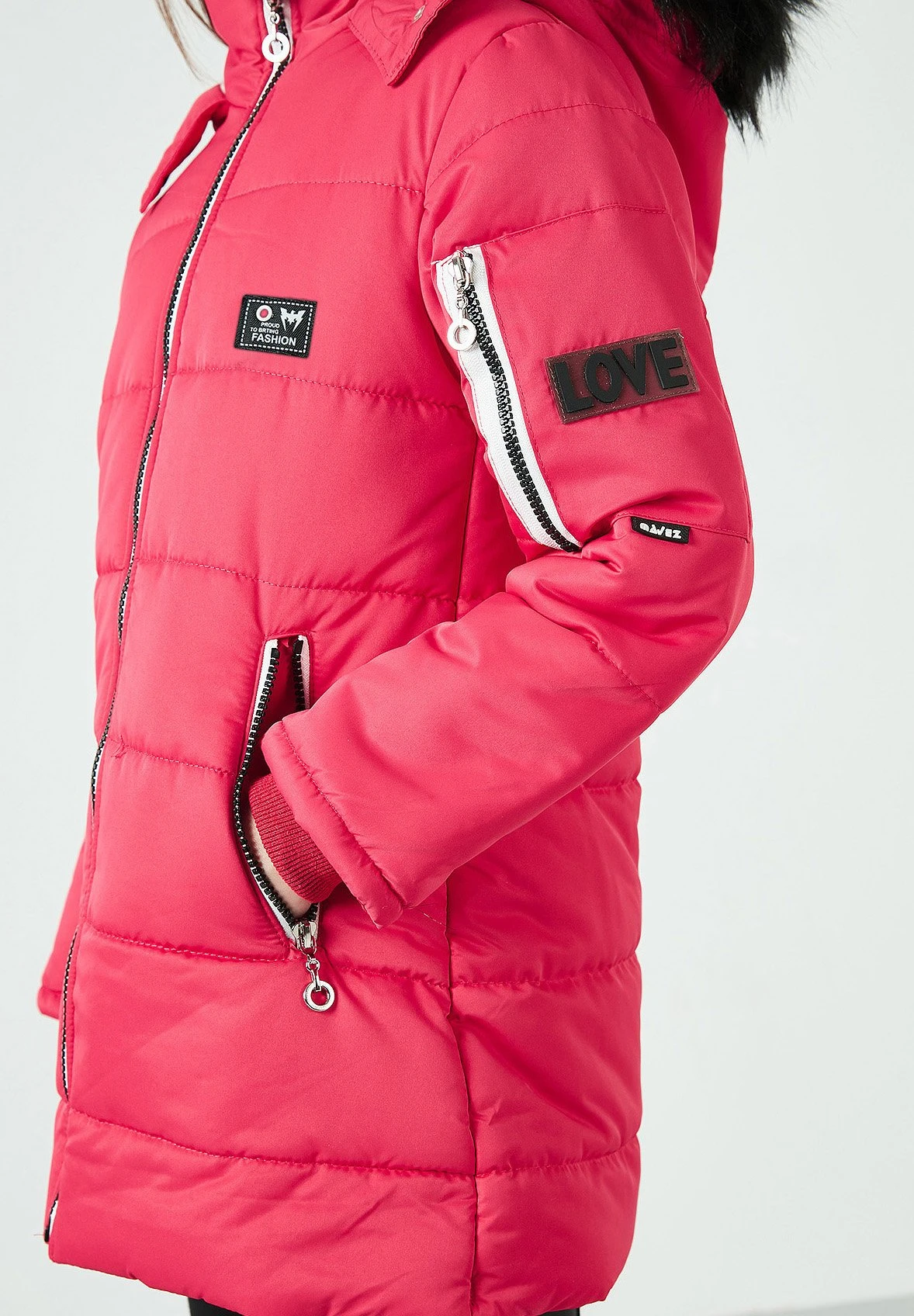 LELA Regular Fit - Winterjas - Pink - Afbeelding 3