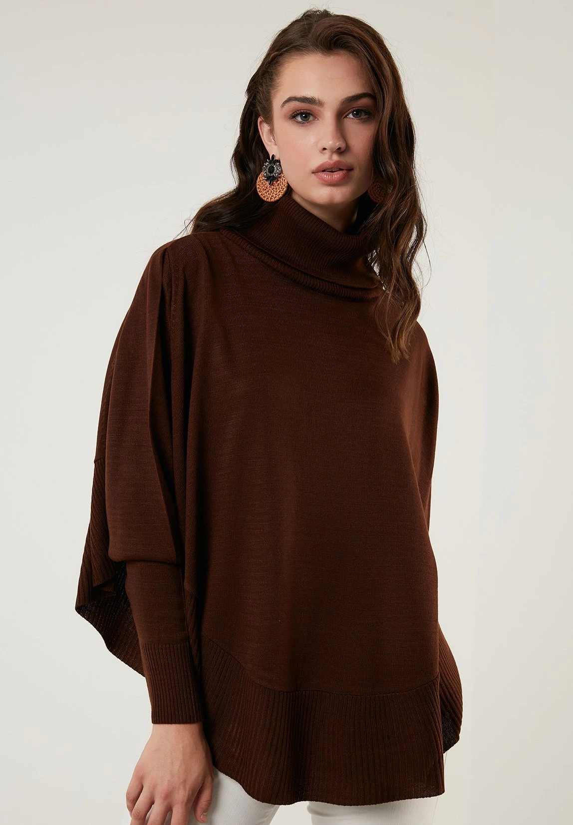 LELA Poncho - Brown - Afbeelding 4