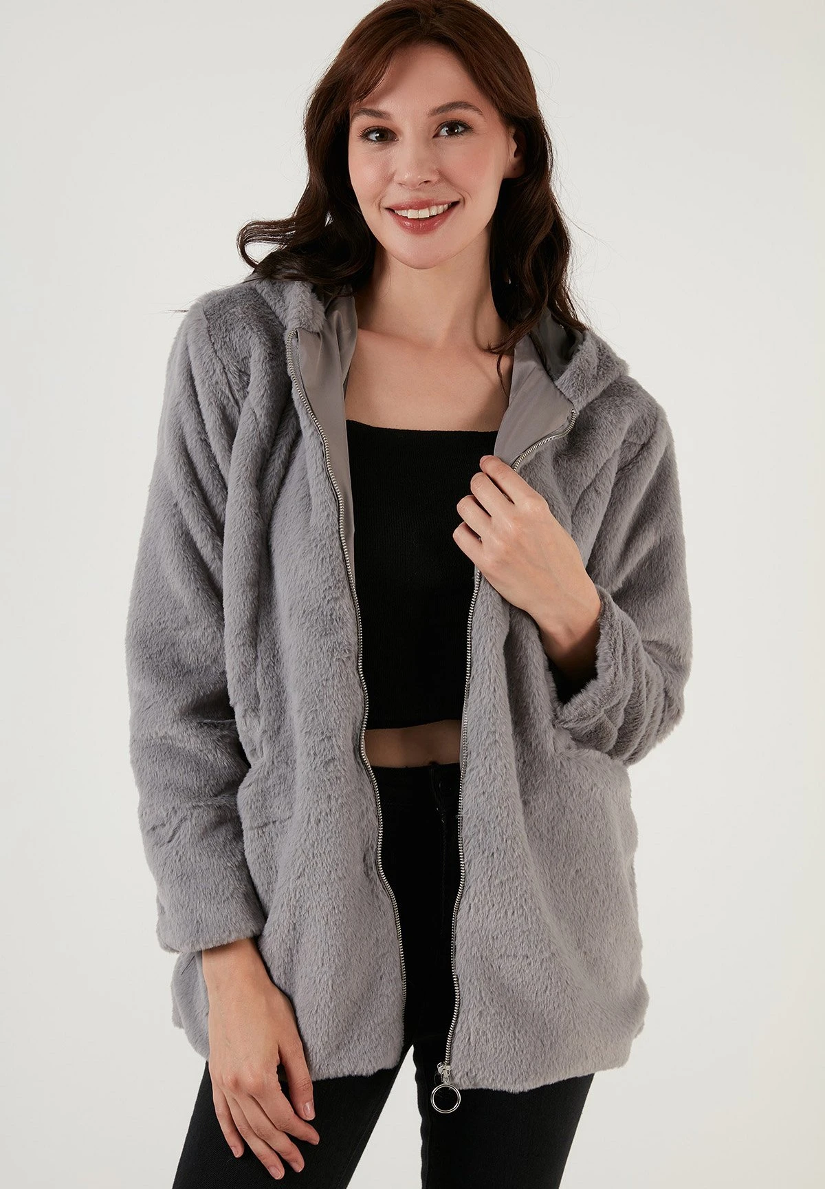LELA Regular Fit - Winterjas - Grey - Afbeelding 5