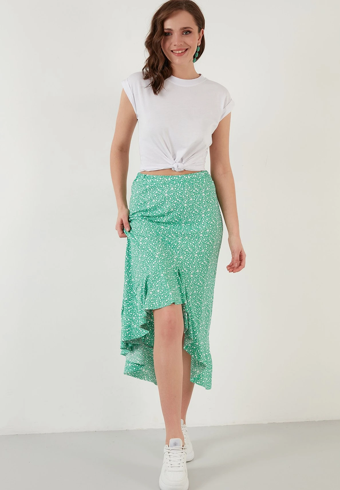 LELA Midi - A-Lijn Rok - Benetton Color - Afbeelding 2