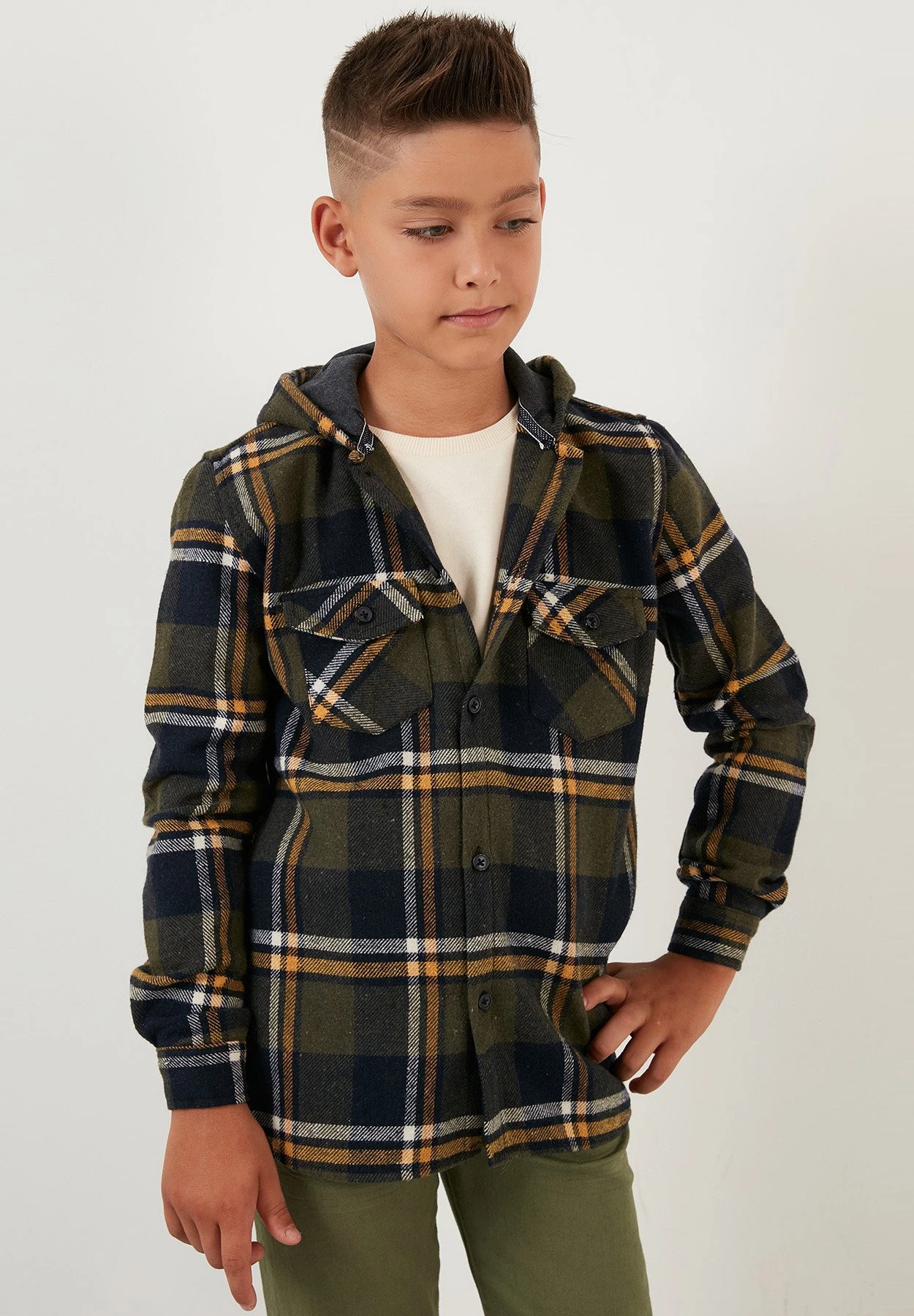 LELA Regular Fit - Overhemd - Khaki - Afbeelding 3