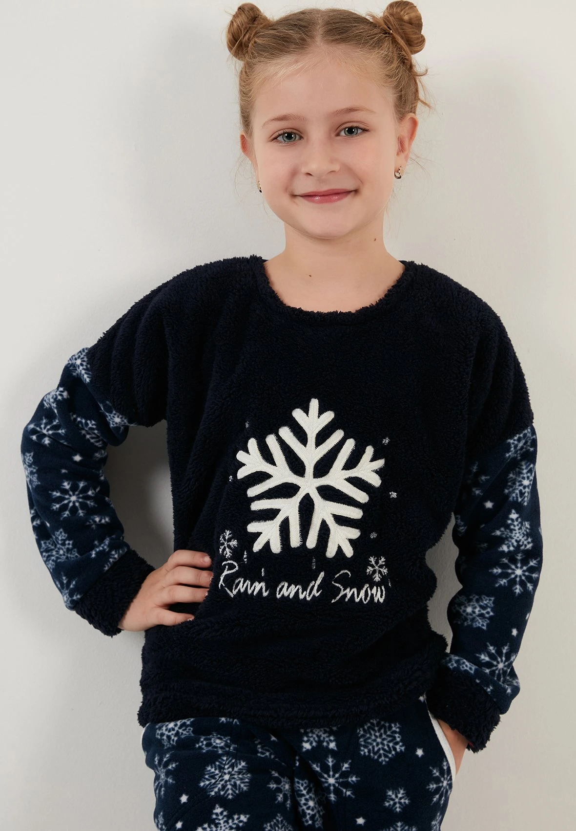 LELA Regular Fit Set - Pyjama - Dark Blue - Afbeelding 4