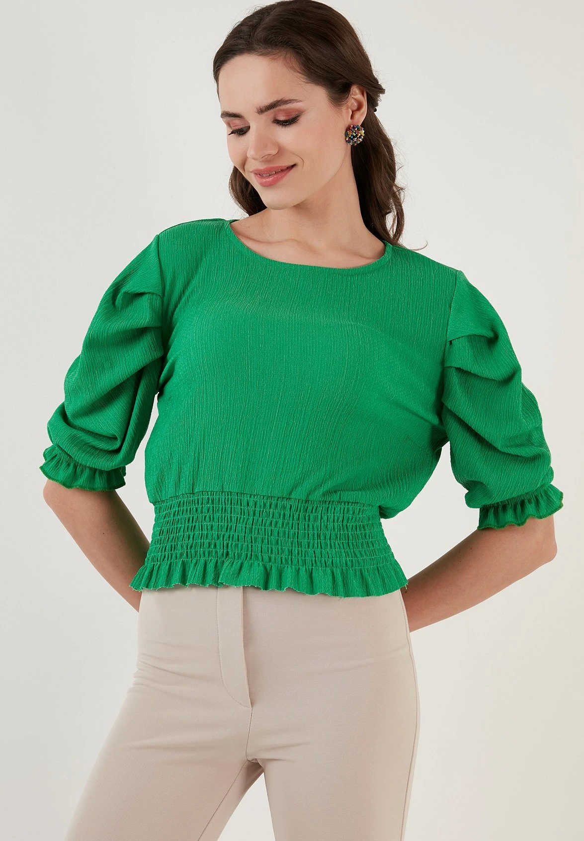 LELA Blouse - Green - Afbeelding 5