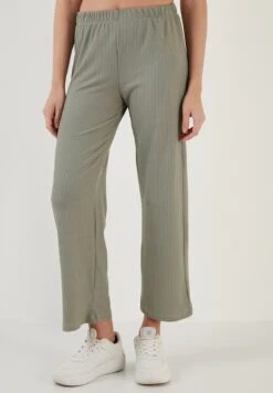 LELA Regular Fit - Broek - Almond Green