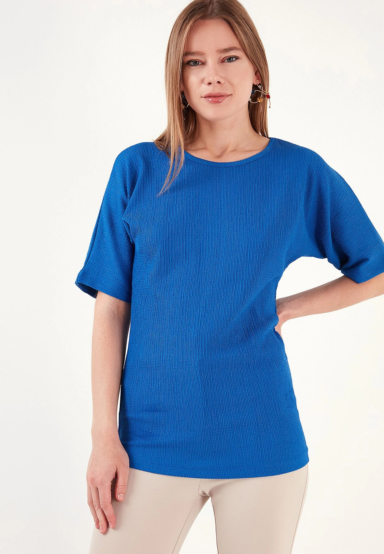 LELA Regular Fit - T-Shirt Basic - Royal Blue