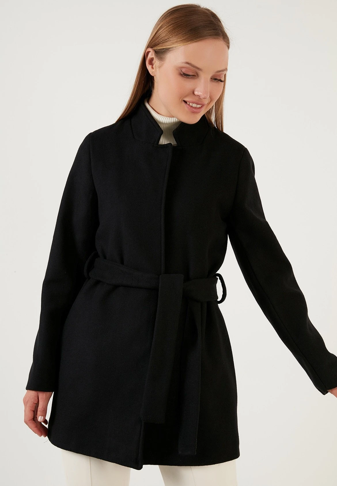 LELA Regular Fit - Halflange Jas - Black - Afbeelding 7