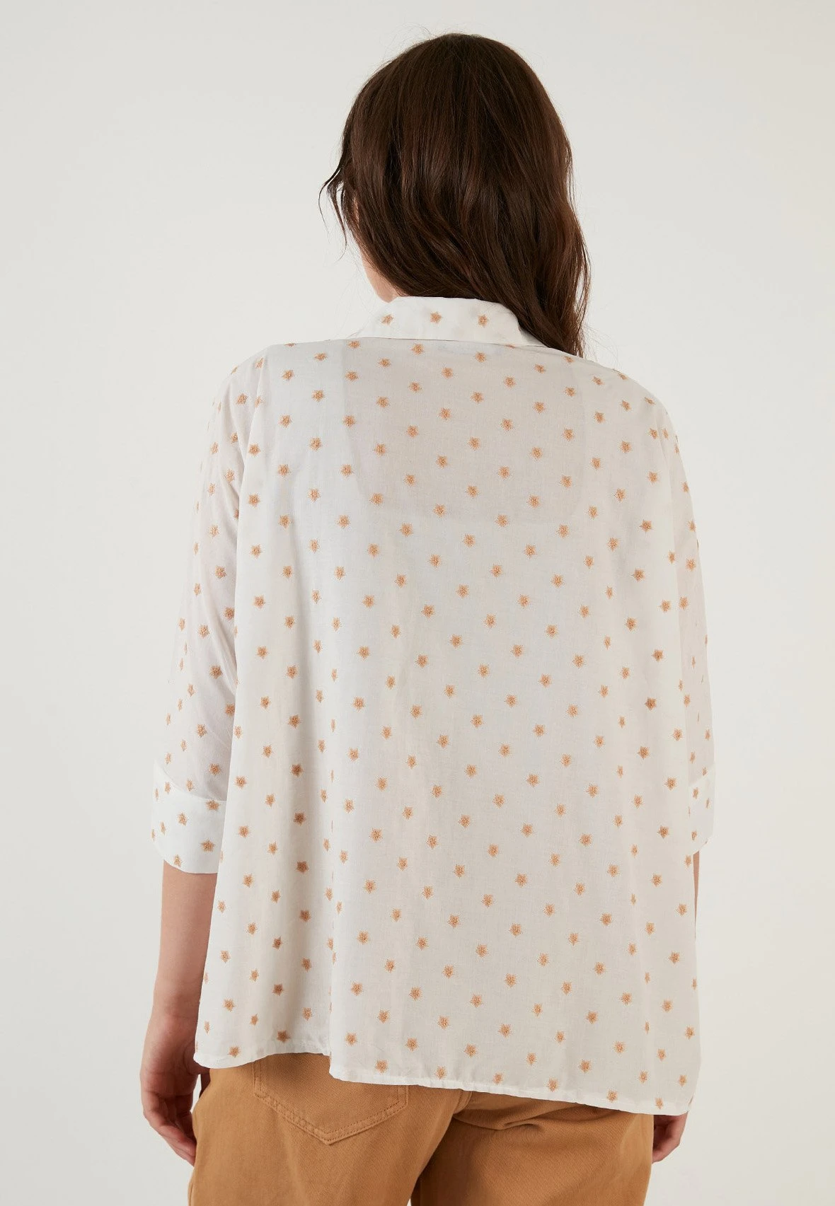 LELA Overhemdblouse - Camel - Afbeelding 3