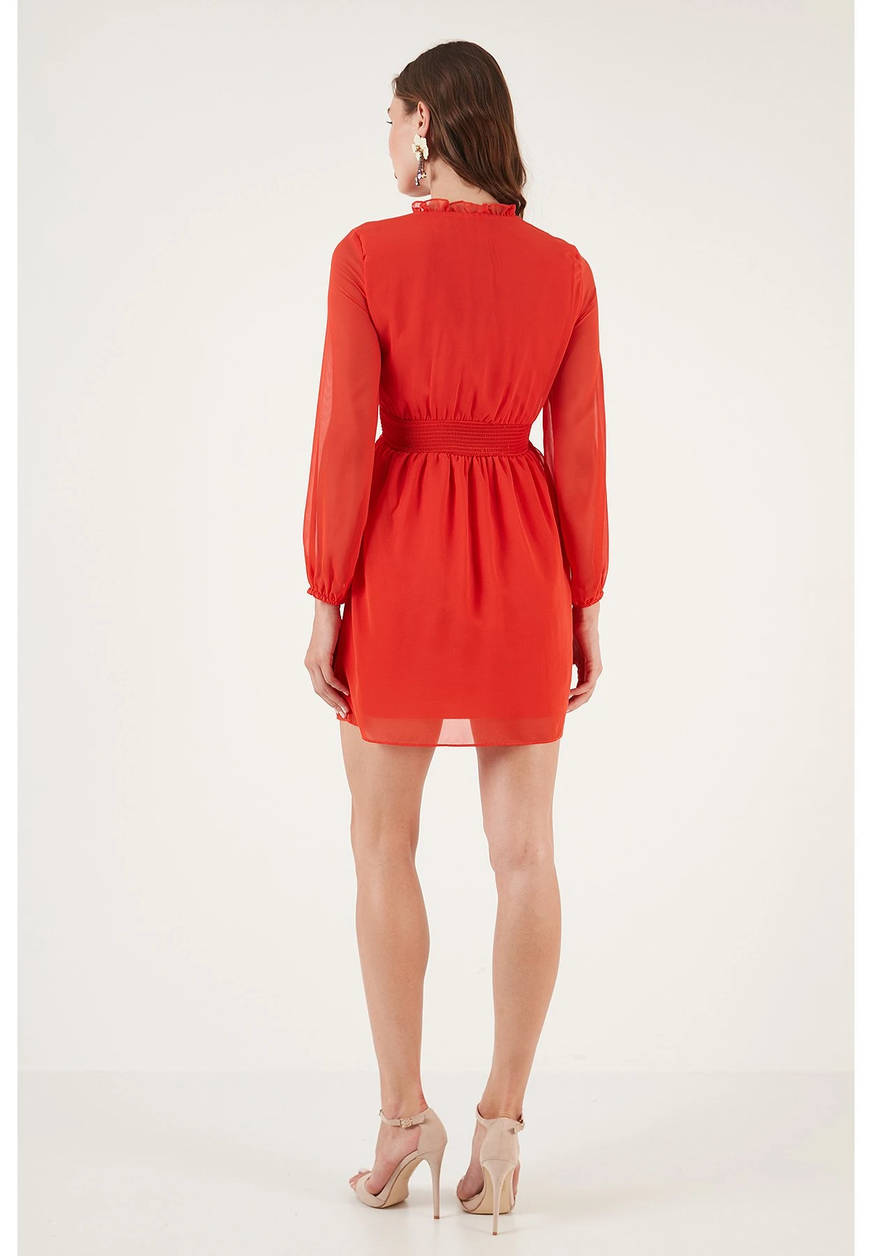 LELA Regular Fit - Jurk - Orange - Afbeelding 3