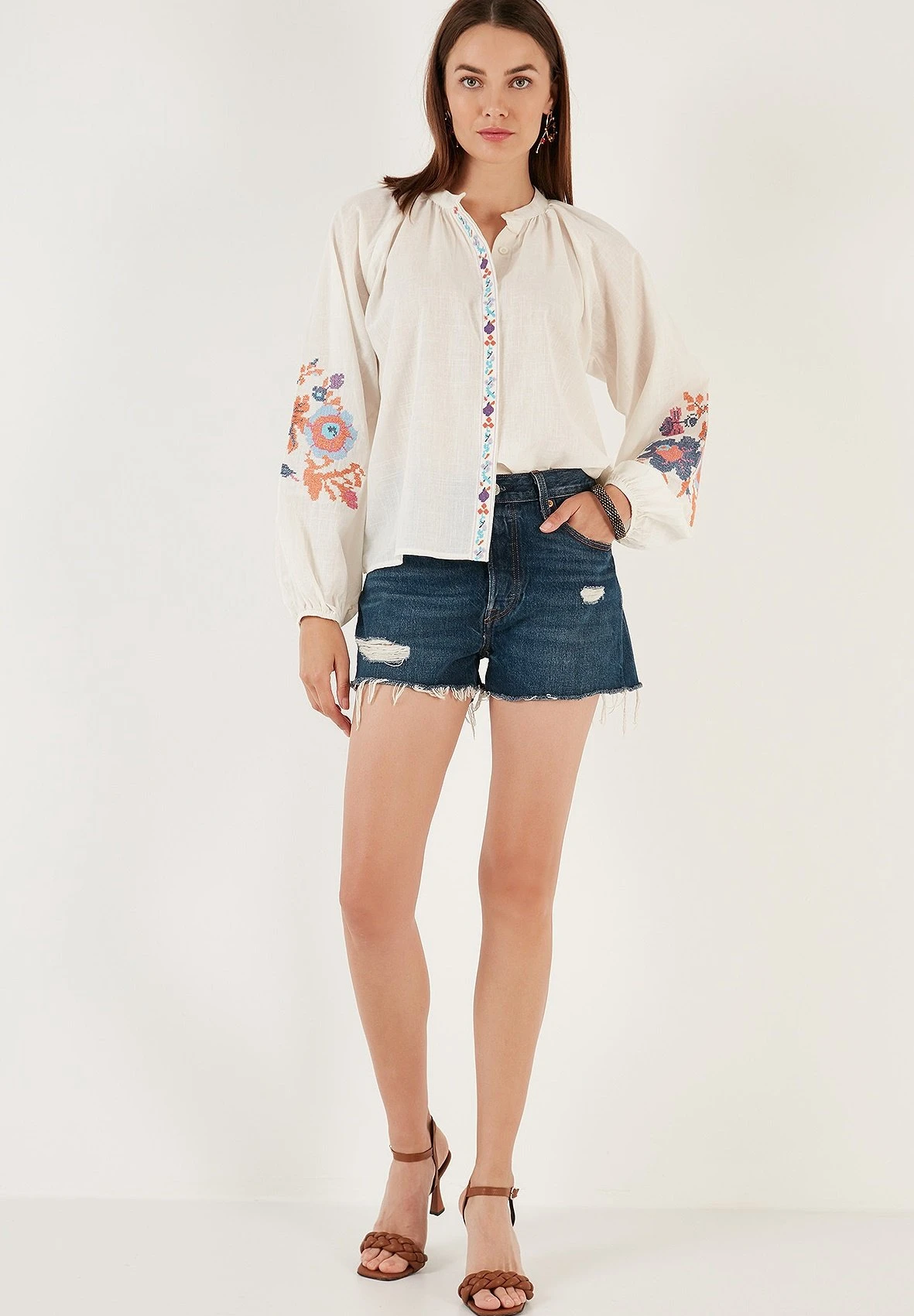 LELA Blouse - White - Afbeelding 2