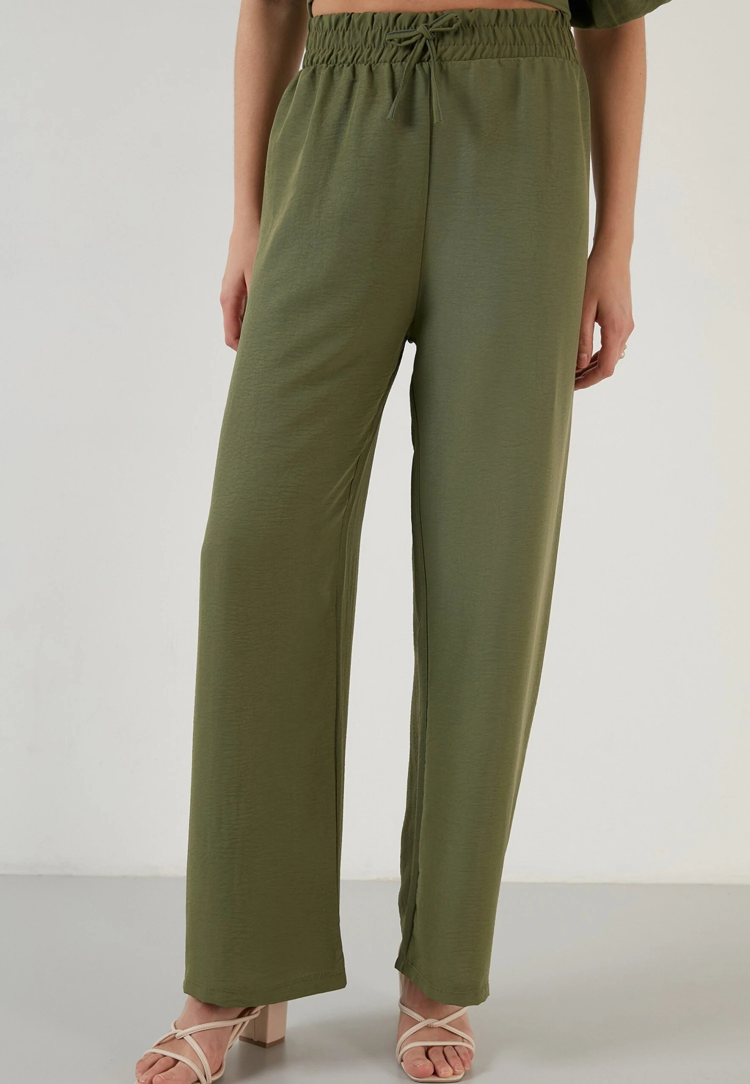 LELA Loose Fit- Broek - Khaki