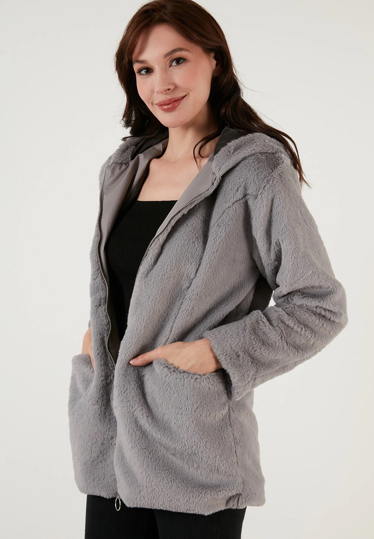 LELA Regular Fit - Winterjas - Grey - Afbeelding 8
