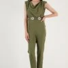LELA Slim Fit - Jumpsuit - Light Khaki