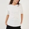 LELA Regular Fit - T-Shirt Basic - Ecru