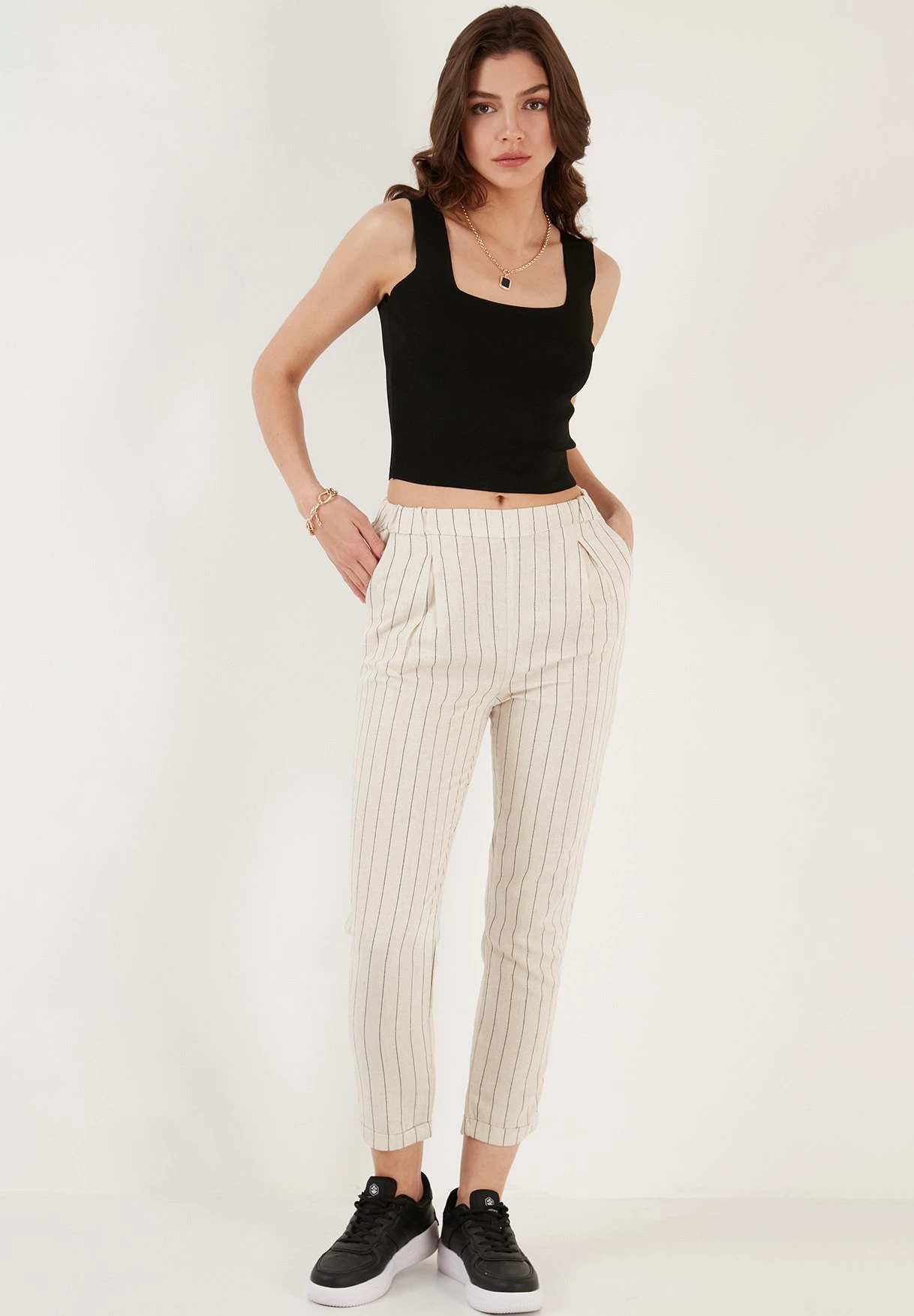 LELA Slim Fit - Broek - Ecru - Afbeelding 6