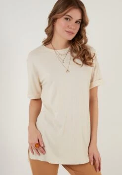 LELA Slim Fit - Blouse - Stone Colored