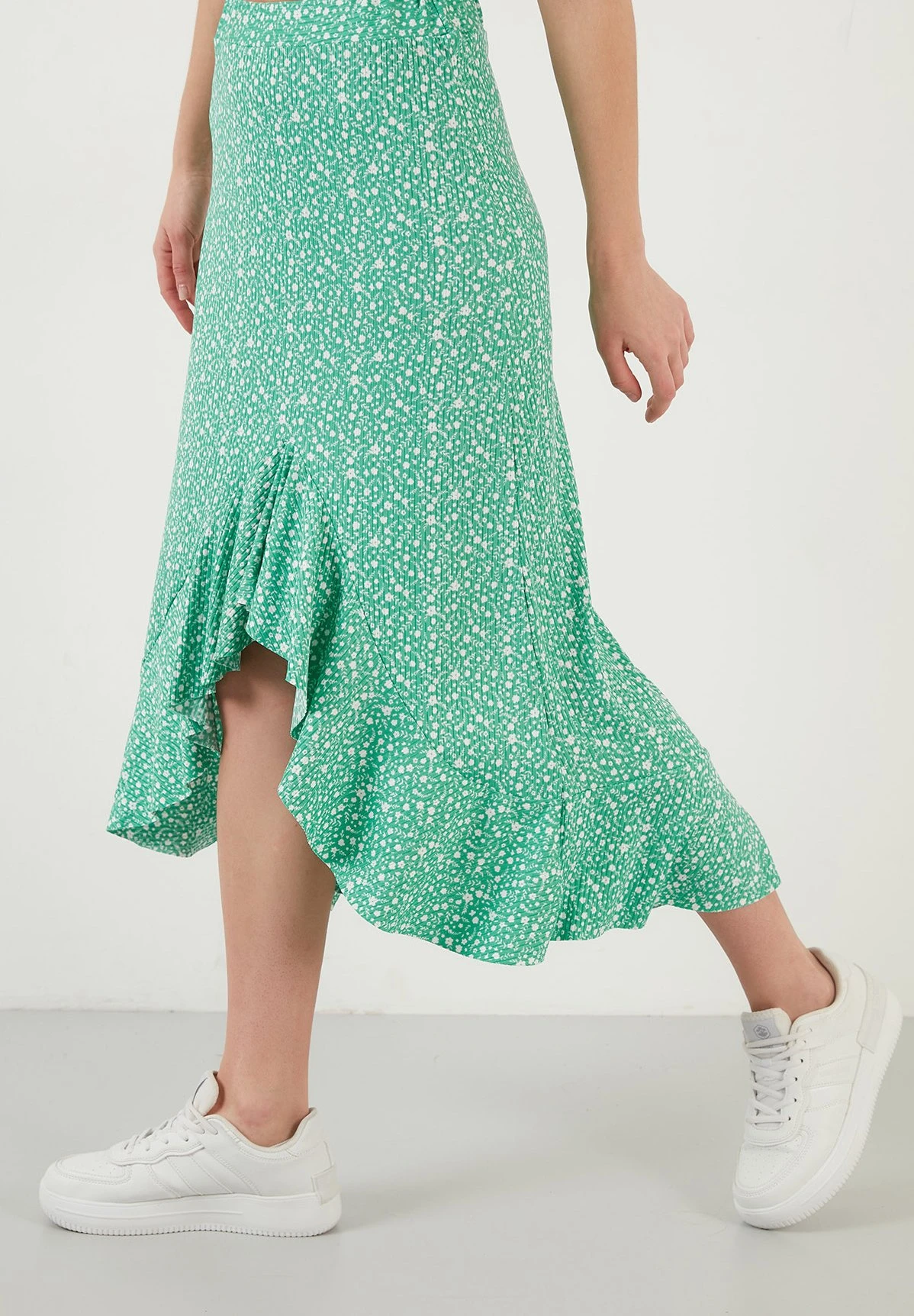 LELA Midi - A-Lijn Rok - Benetton Color - Afbeelding 4