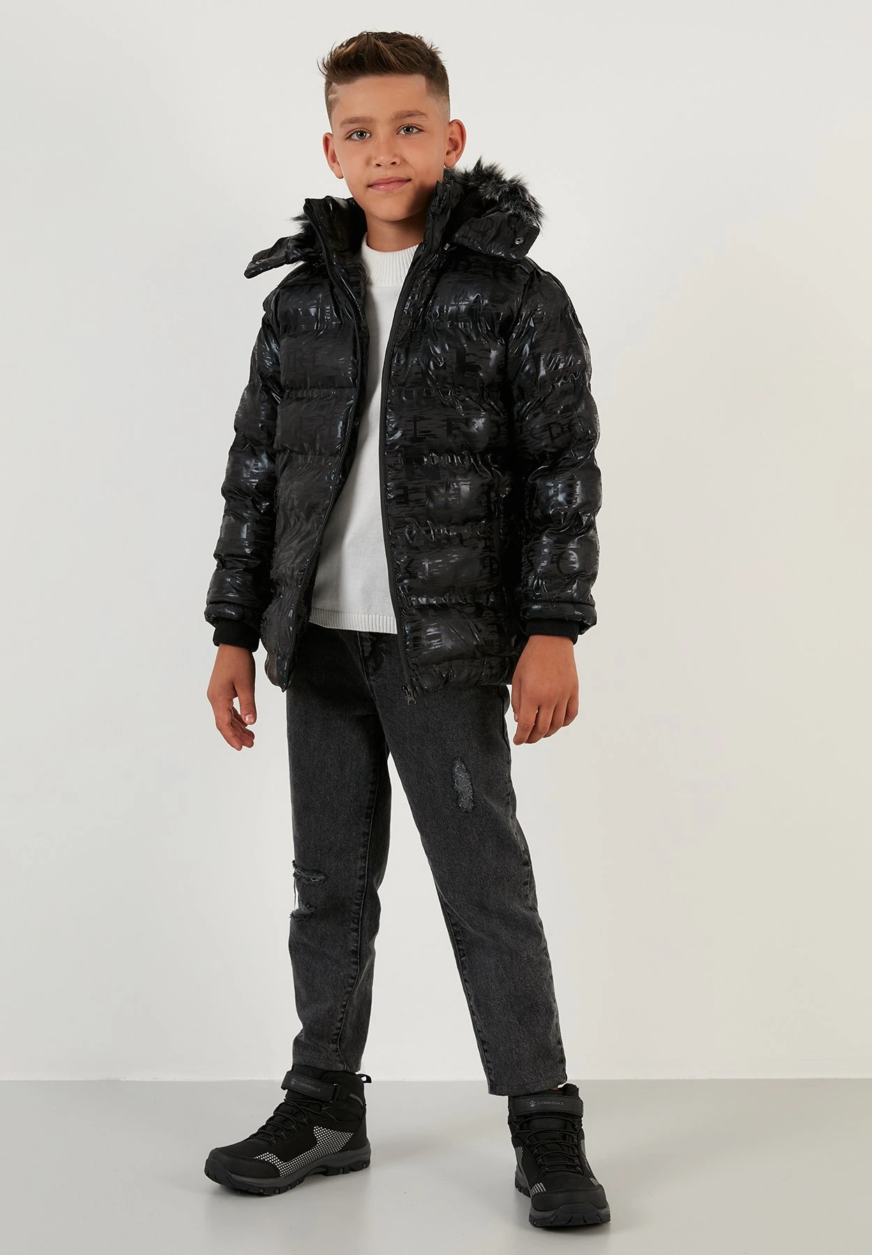 LELA Regular Fit - Winterjas - Black