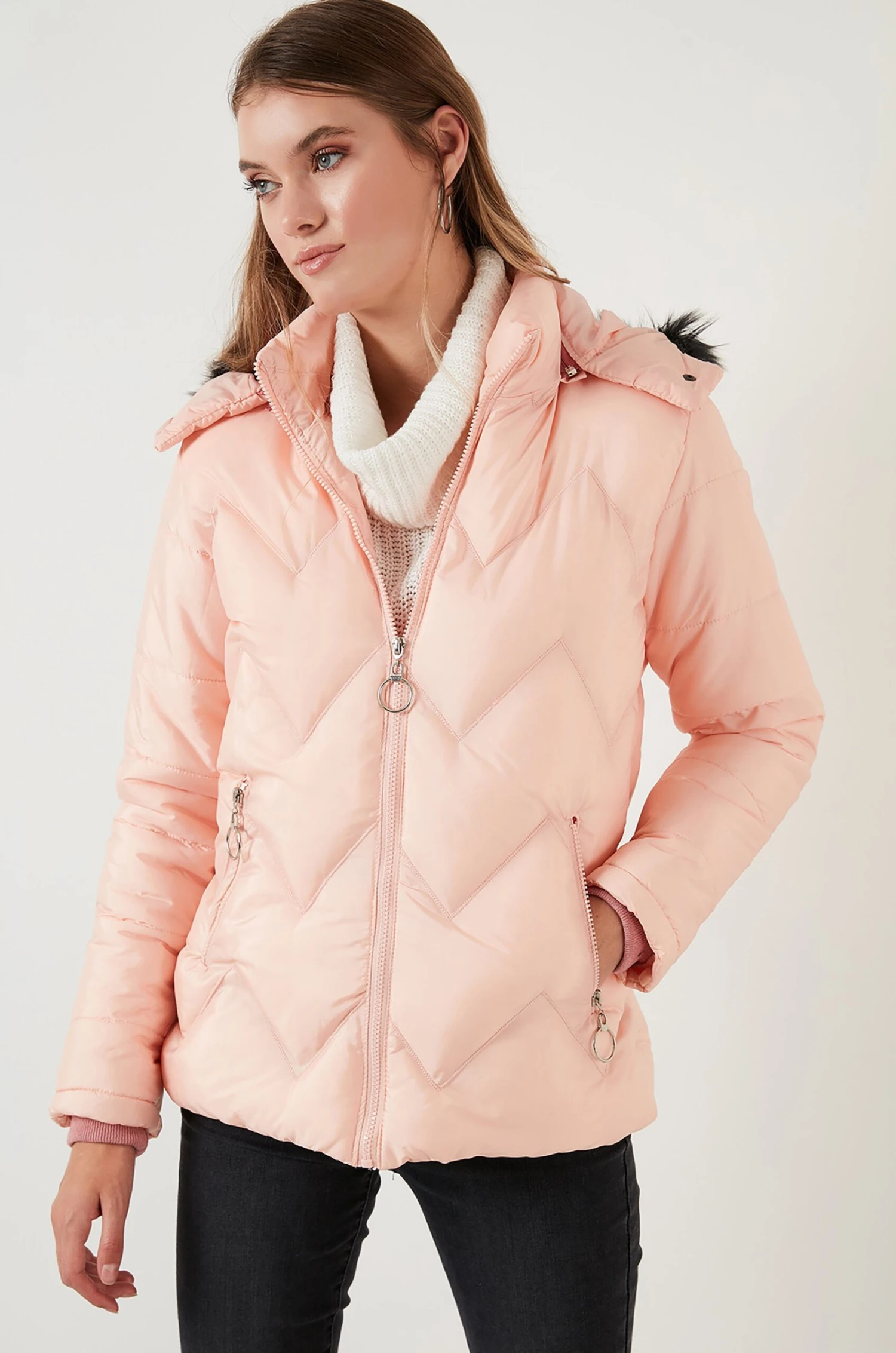 LELA Regular Fit - Winterjas - Powder Pink - Afbeelding 2