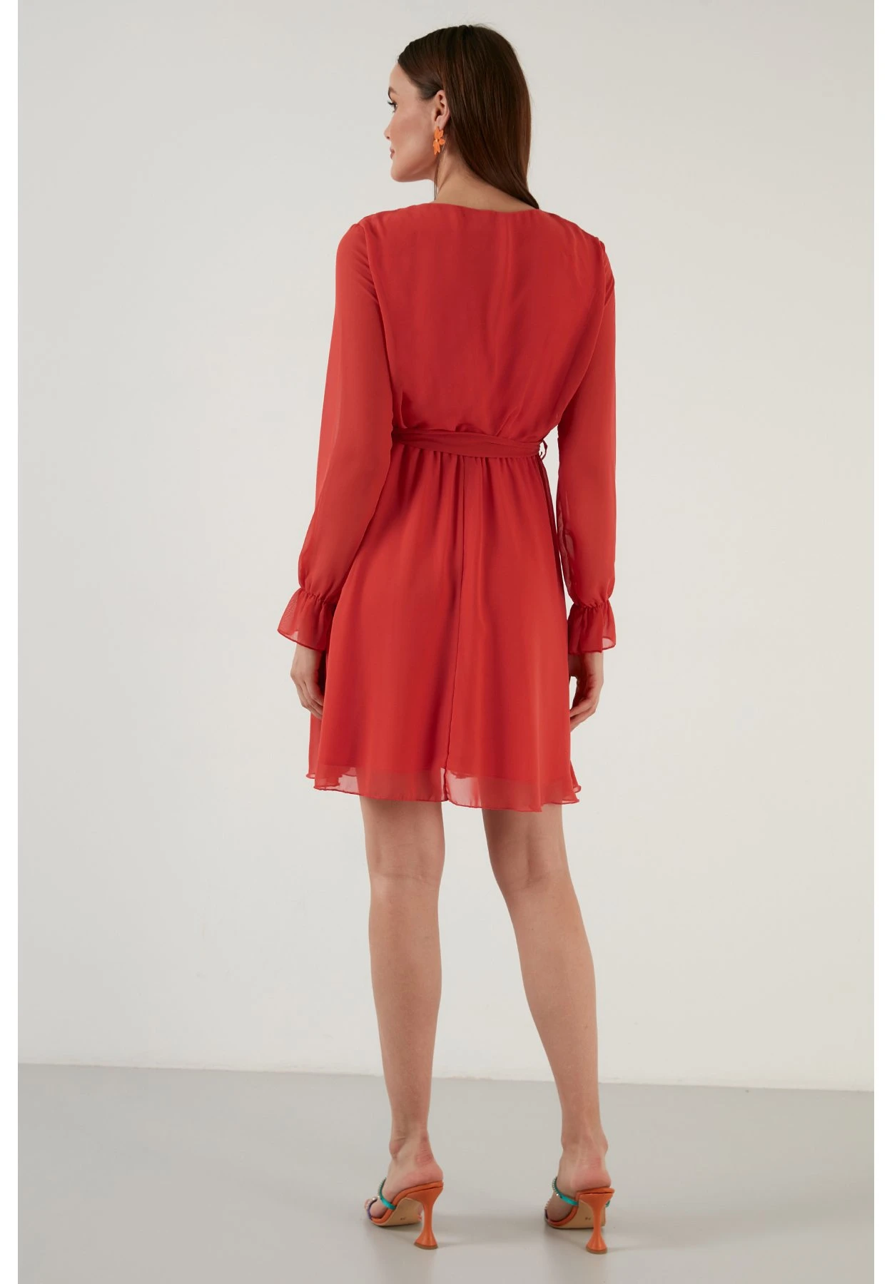 LELA Mini- Jurk - Orange - Afbeelding 6