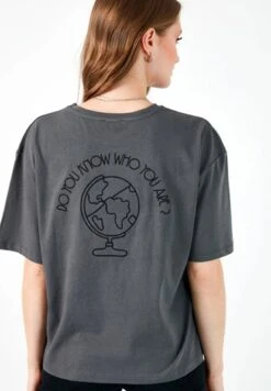 LELA T-Shirt Print - Anthracite